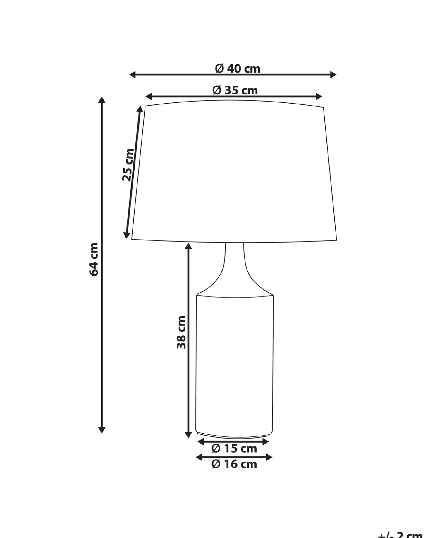 Lampada da tavolo CALVAS Ceramica Multicolore