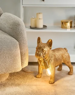 Lampada da tavolo Cane BAXTER Oro