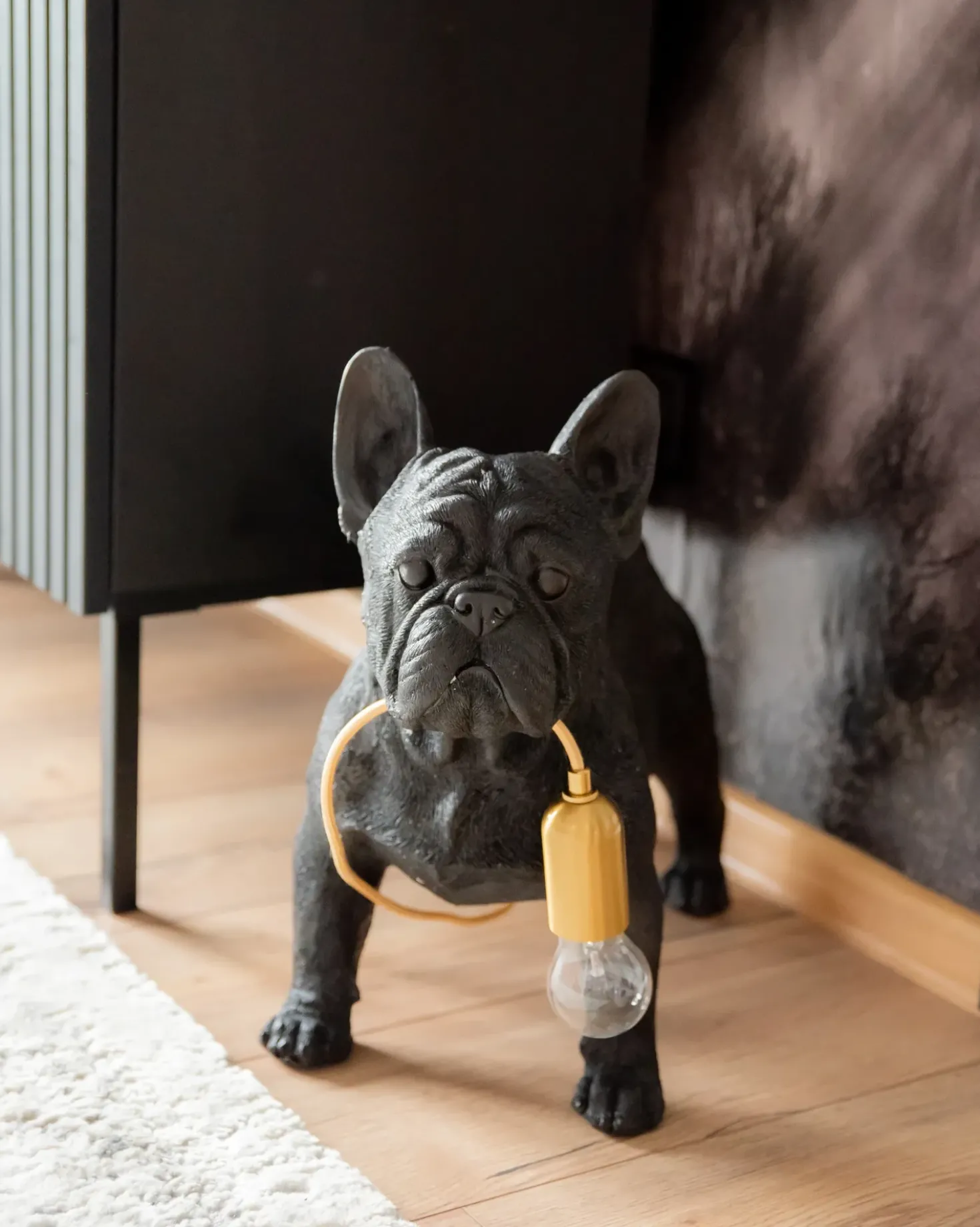 Lampada da tavolo Cane BAXTER Nero