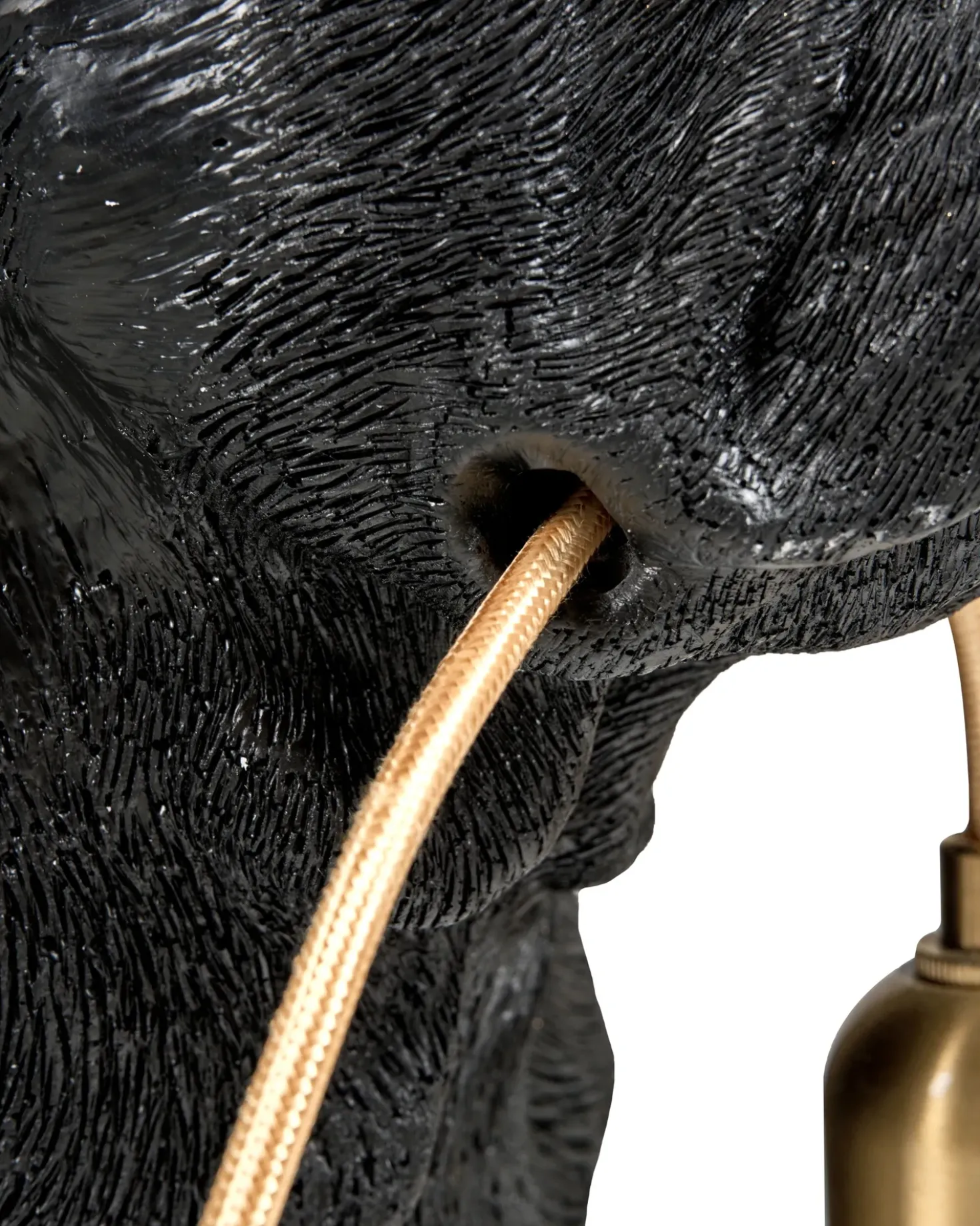 Lampada da tavolo Cane BAXTER Nero