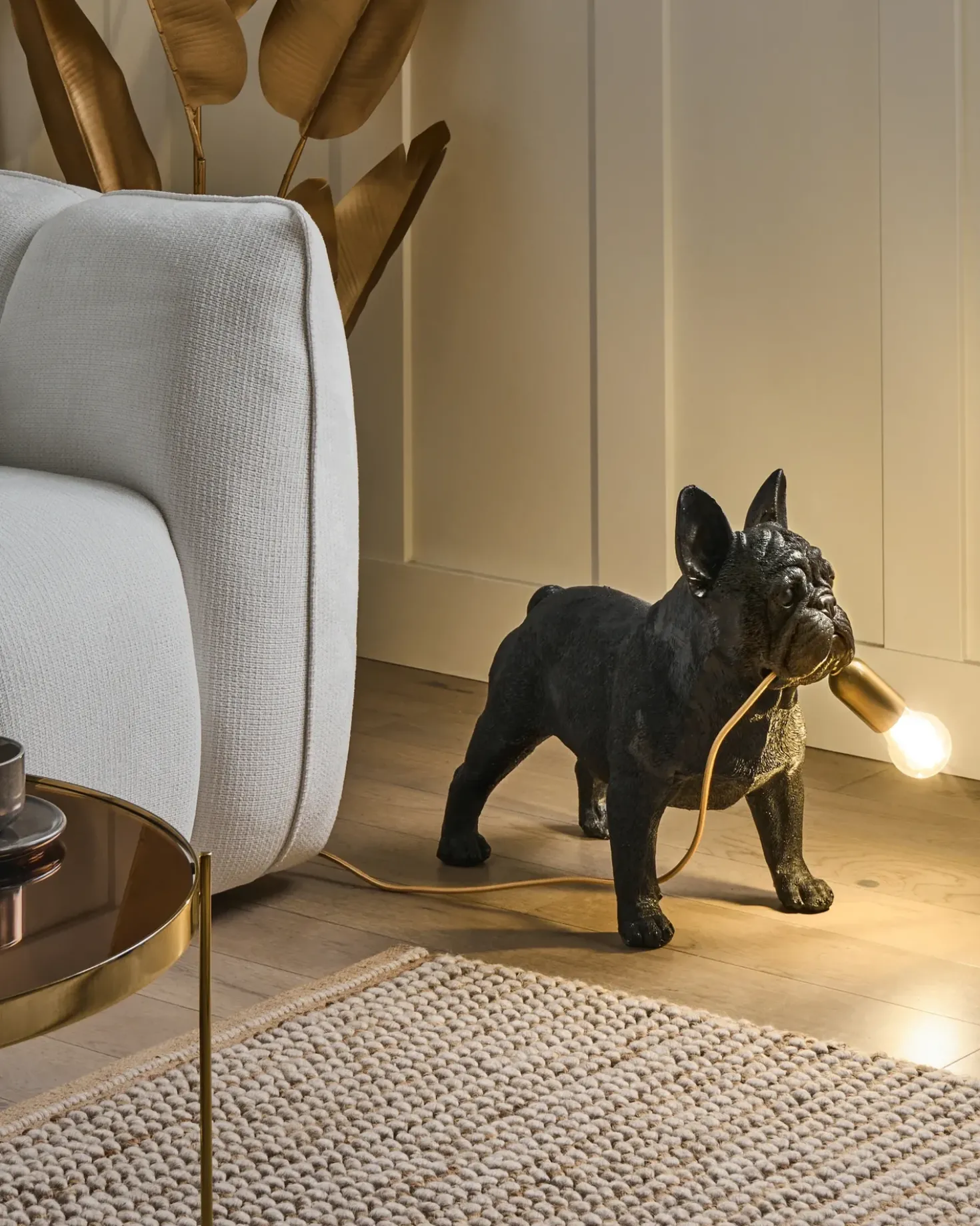 Lampada da tavolo Cane BAXTER Nero