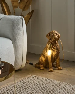 Lampada da tavolo Cane MARLEY Oro