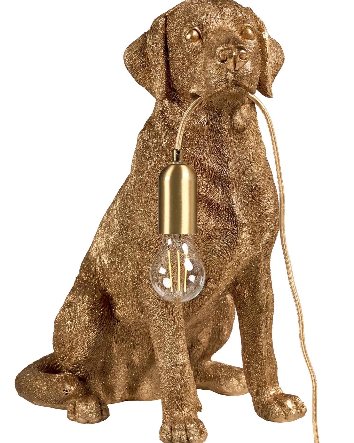Lampada da tavolo Cane MARLEY Oro
