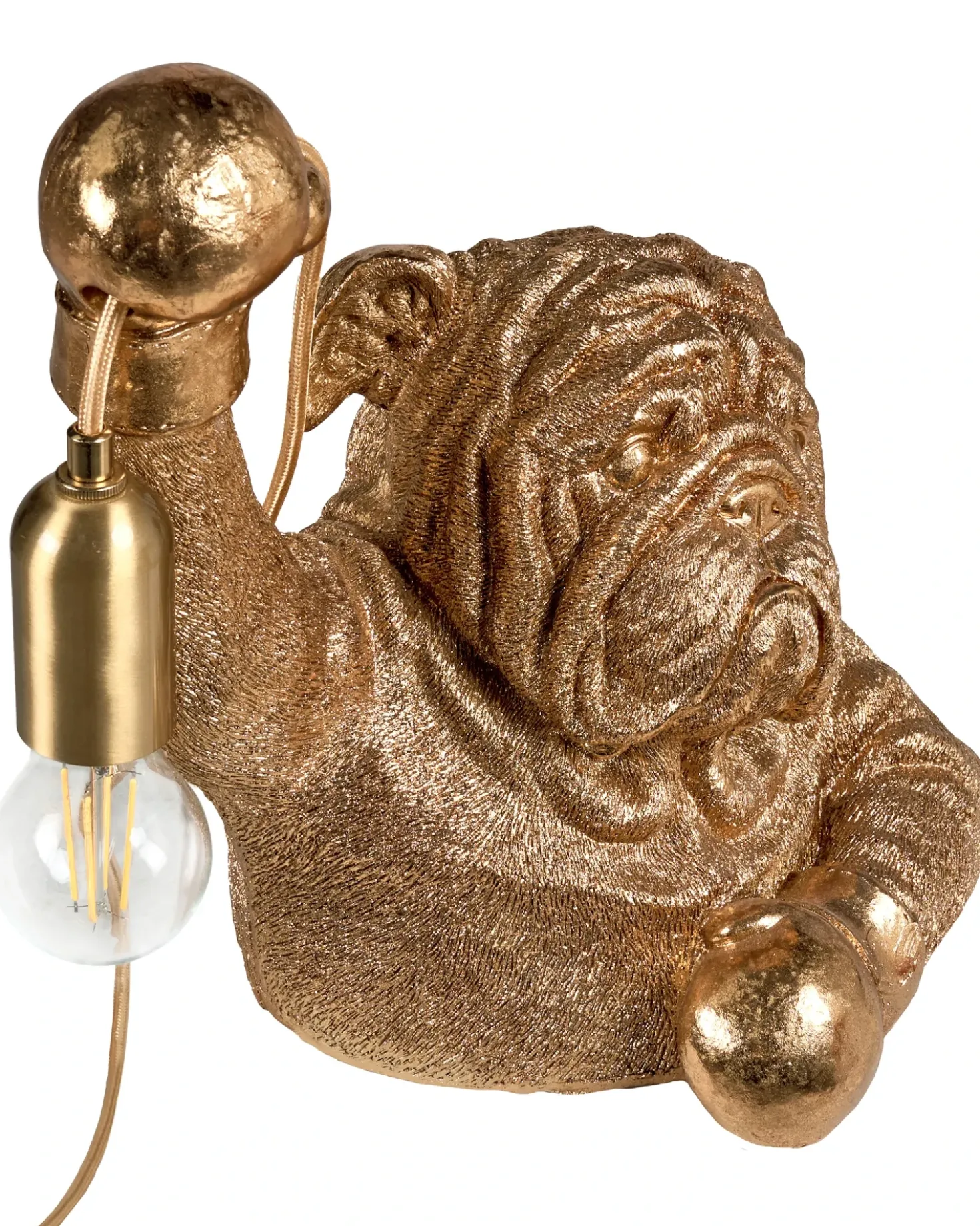 Lampada da tavolo Cane MIKE Oro