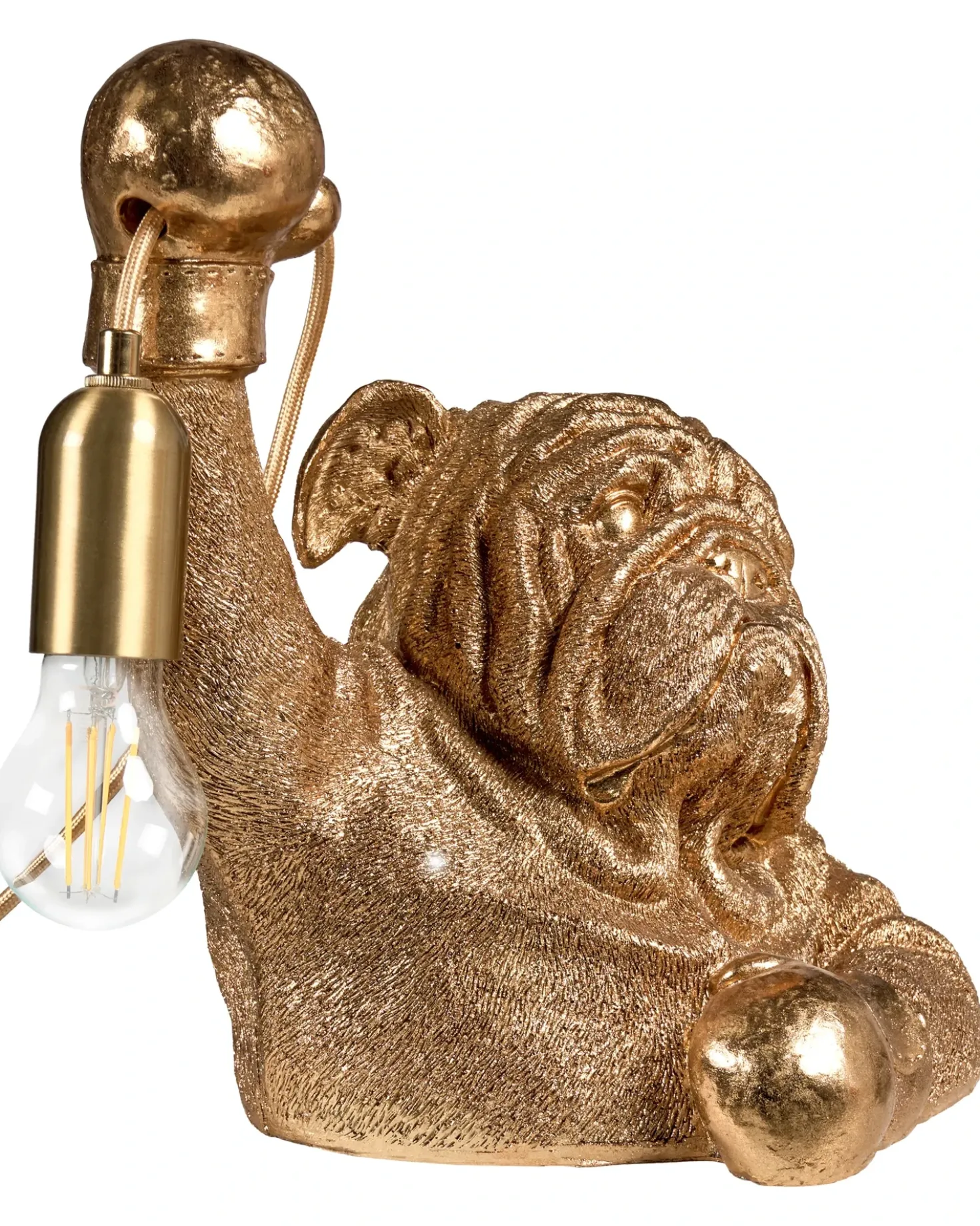 Lampada da tavolo Cane MIKE Oro