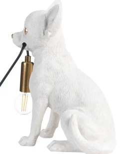 Lampada da tavolo Cane ROCCO Bianco