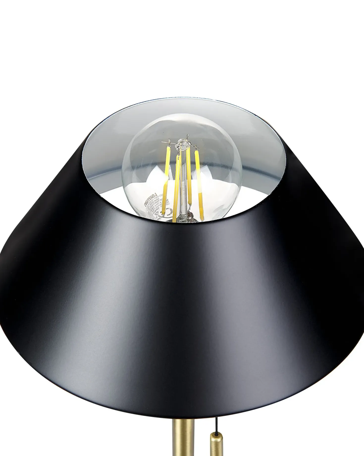 Lampada da tavolo CAPARO Metallo Nero/Oro