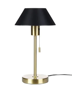 Lampada da tavolo CAPARO Metallo Nero/Oro