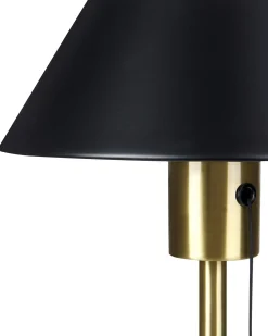 Lampada da tavolo CAPARO Metallo Nero/Oro