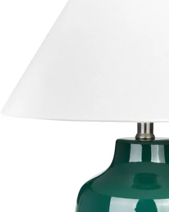 Lampada da tavolo CARETA Ceramica Verde scuro