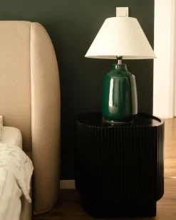 Lampada da tavolo CARETA Ceramica Verde scuro