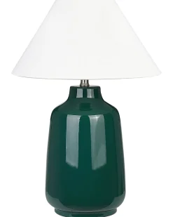 Lampada da tavolo CARETA Ceramica Verde scuro