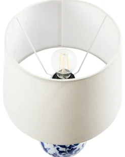 Lampada da tavolo CARMEN Porcellana Bianco/Blu