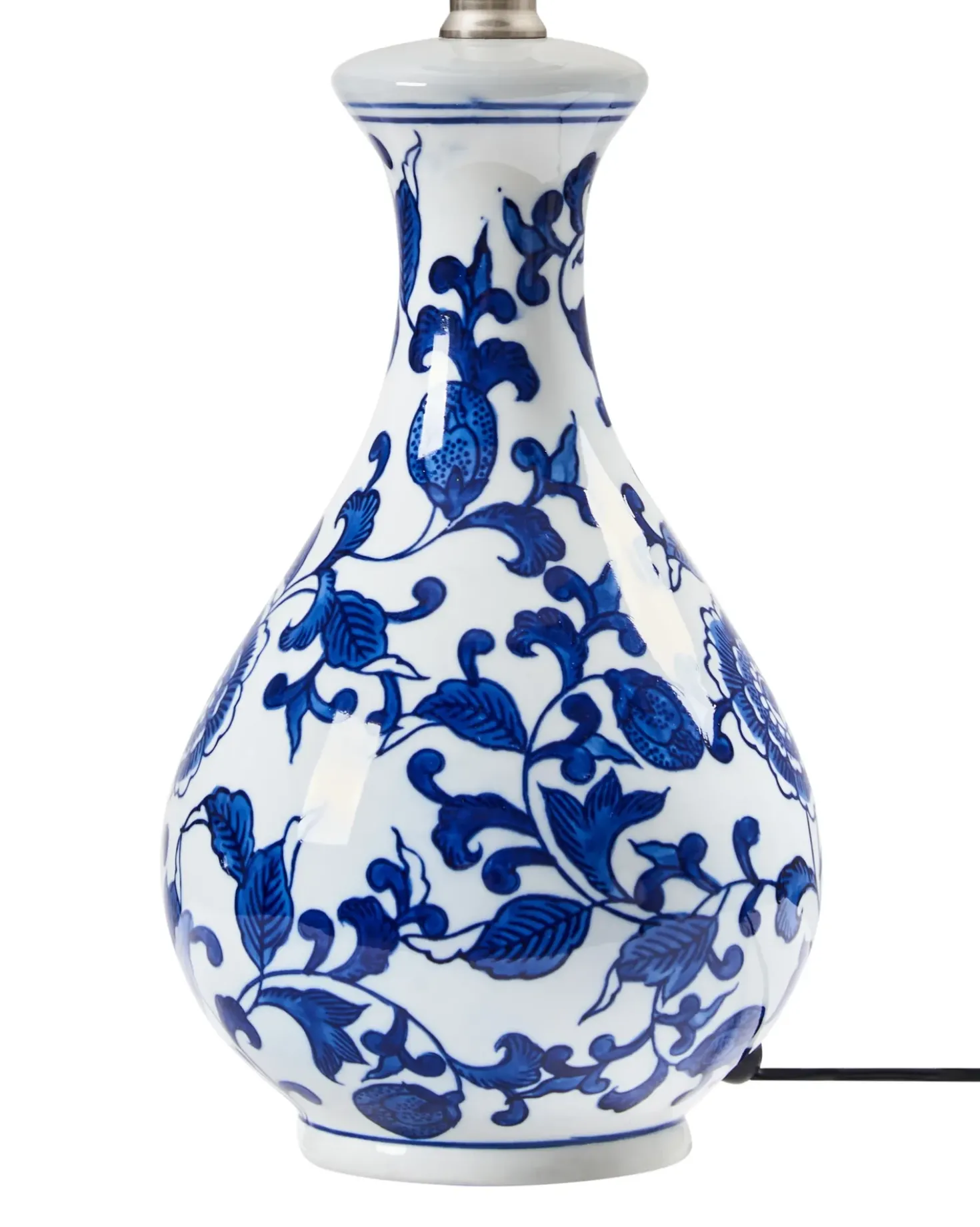 Lampada da tavolo CARMEN Porcellana Bianco/Blu