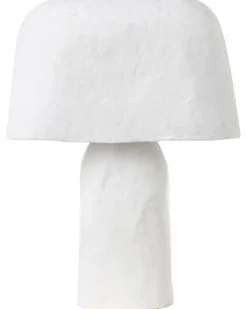 Lampada da tavolo CARRASCO Cartapesta Bianco