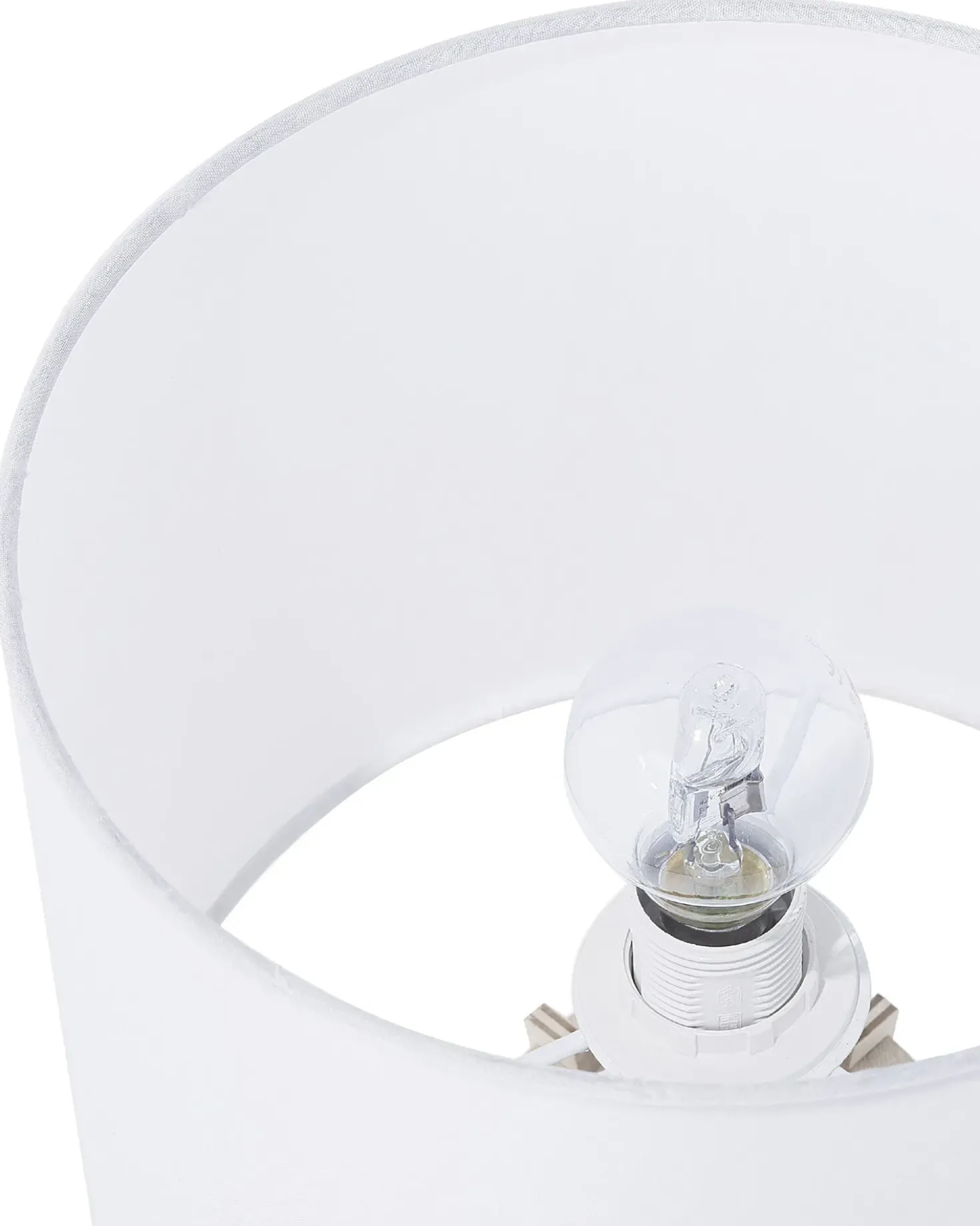 Lampada da tavolo CARRION Marrone/Bianco