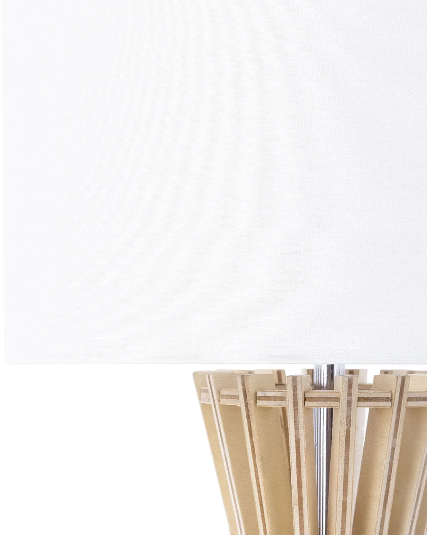 Lampada da tavolo CARRION Marrone/Bianco