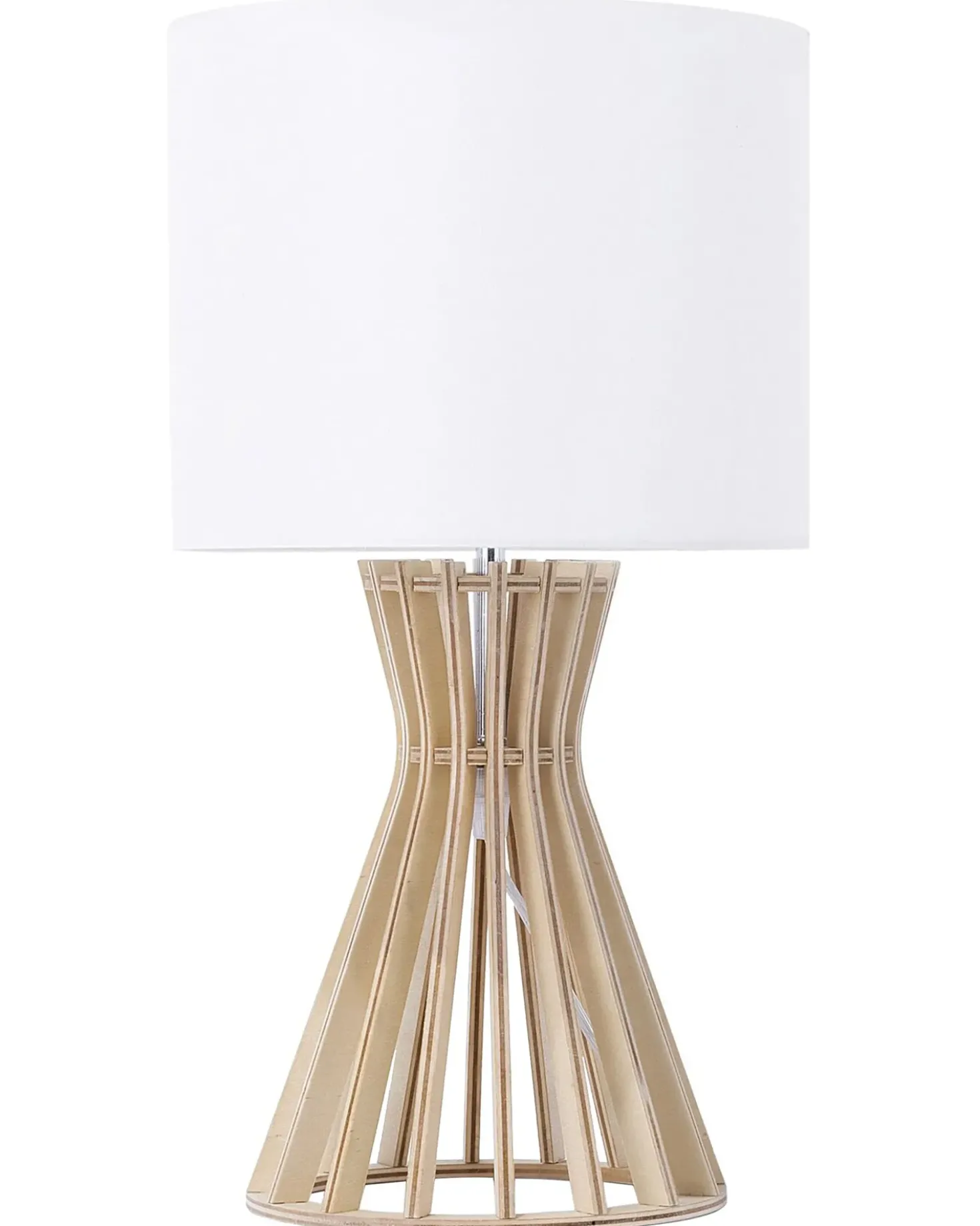 Lampada da tavolo CARRION Marrone/Bianco