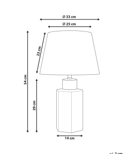 Lampada da tavolo CAVADO Porcellana Bianco