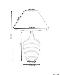 Lampada da tavolo CELESTE Ceramica Beige