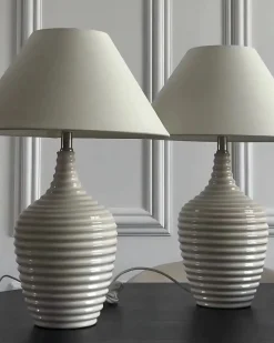 Lampada da tavolo CELESTE Ceramica Beige
