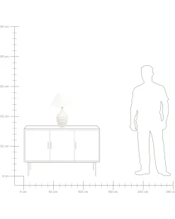 Lampada da tavolo CELESTE Ceramica Beige