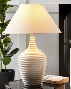 Lampada da tavolo CELESTE Ceramica Beige