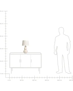 Lampada da tavolo CHARGES Ceramica Beige chiaro