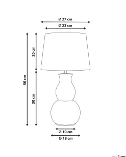 Lampada da tavolo CHARGES Ceramica Beige chiaro