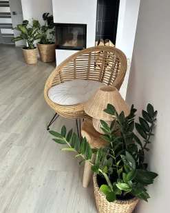Lampada da tavolo CINDER Rattan Naturale