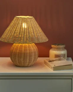 Lampada da tavolo CINDER Rattan Naturale