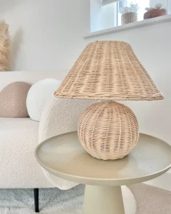 Lampada da tavolo CINDER Rattan Naturale