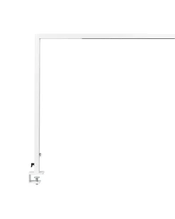 Lampada da tavolo con morsetto a LED VOLANS con dimmer Metallo Bianco
