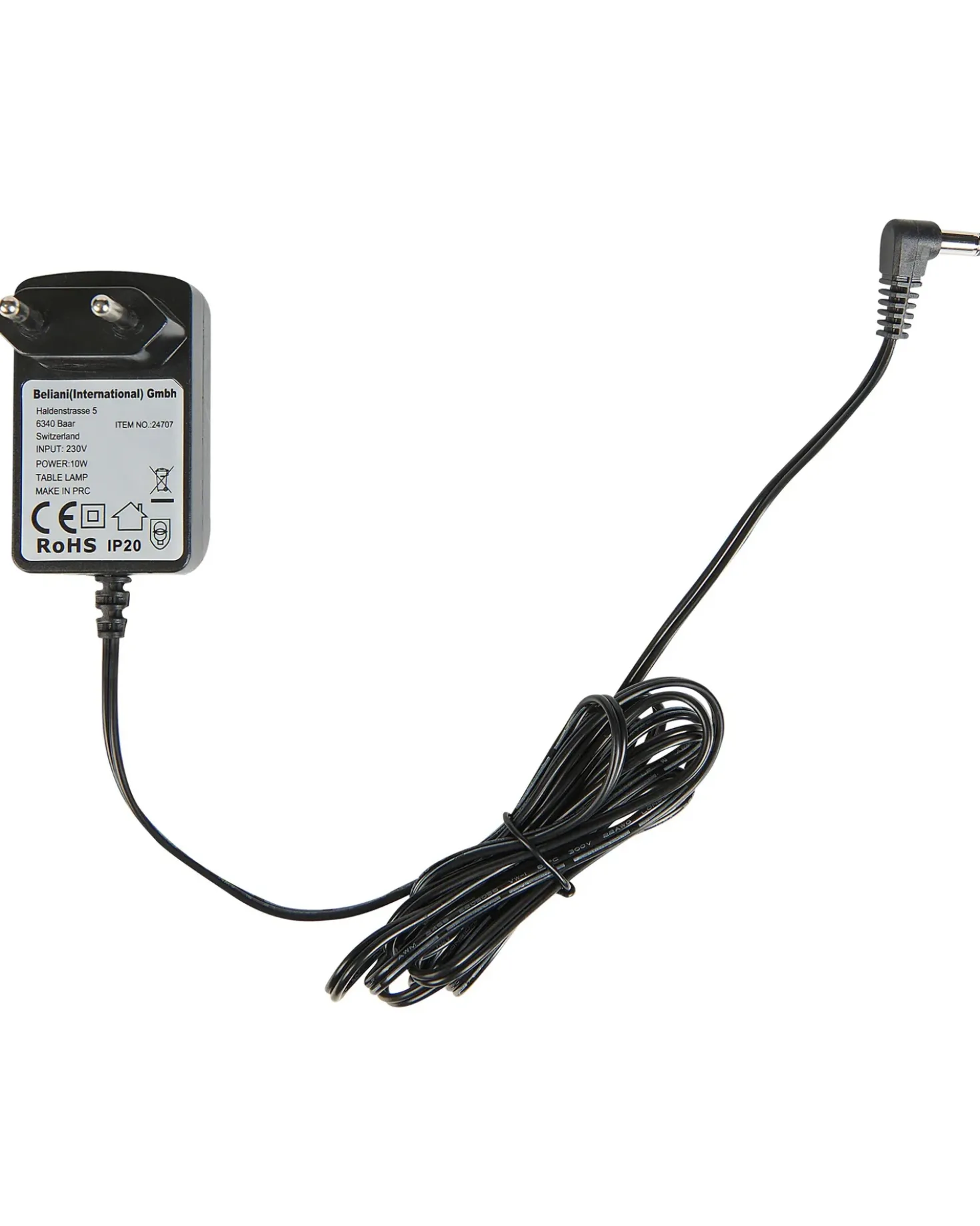 Lampada da tavolo con morsetto a LED AURIGA con sensore di movimento Metallo Nero