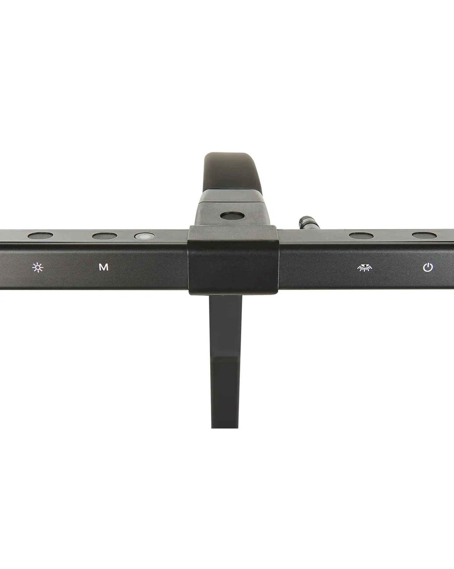 Lampada da tavolo con morsetto a LED AURIGA con sensore di movimento Metallo Nero