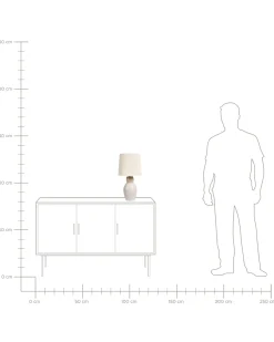 Lampada da tavolo DEDURU Ceramica Beige