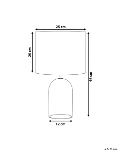 Lampada da tavolo DEVOLL Vetro Grigio