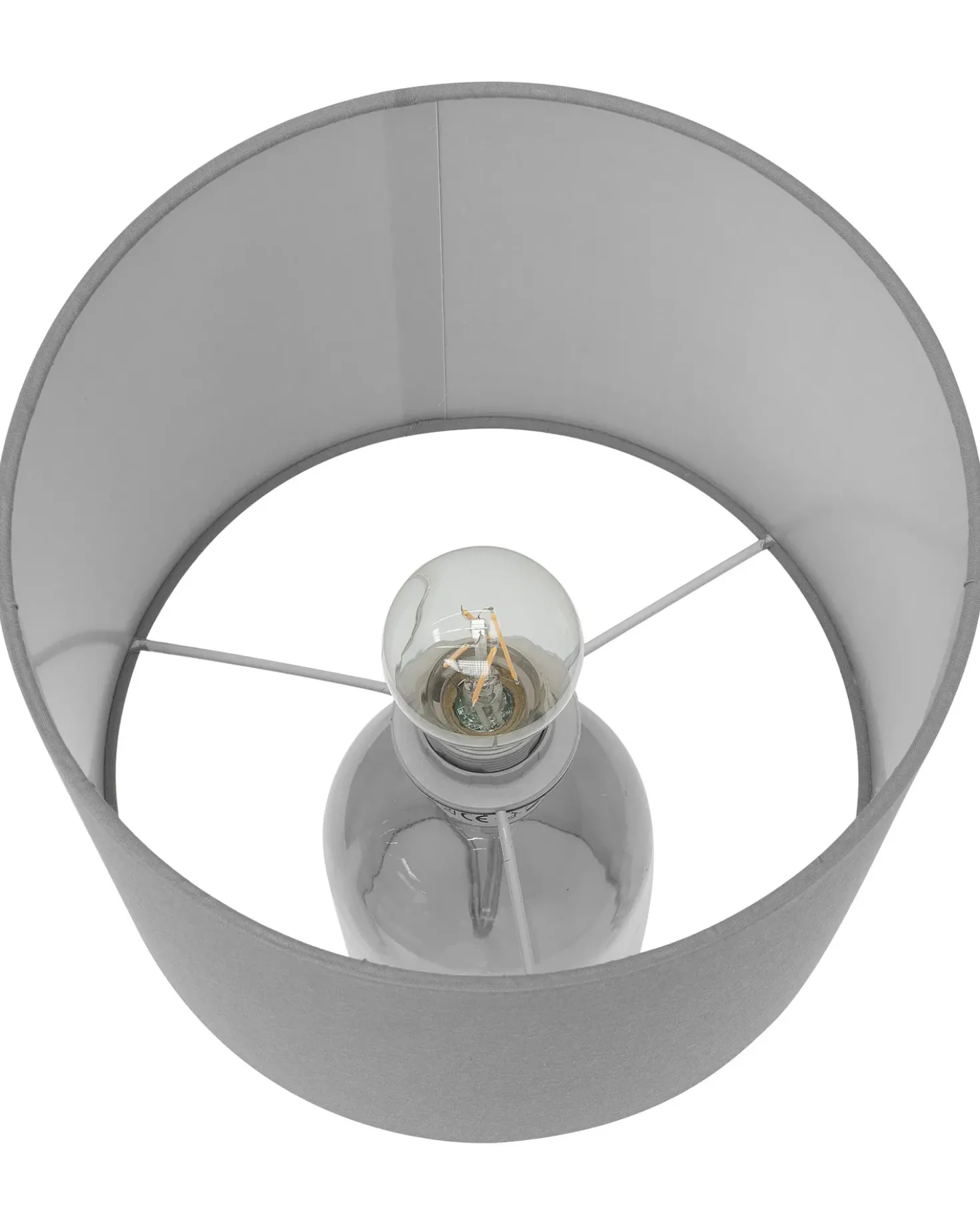Lampada da tavolo DEVOLL Vetro Grigio