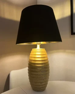 Lampada da tavolo EBRO Porcellana Oro