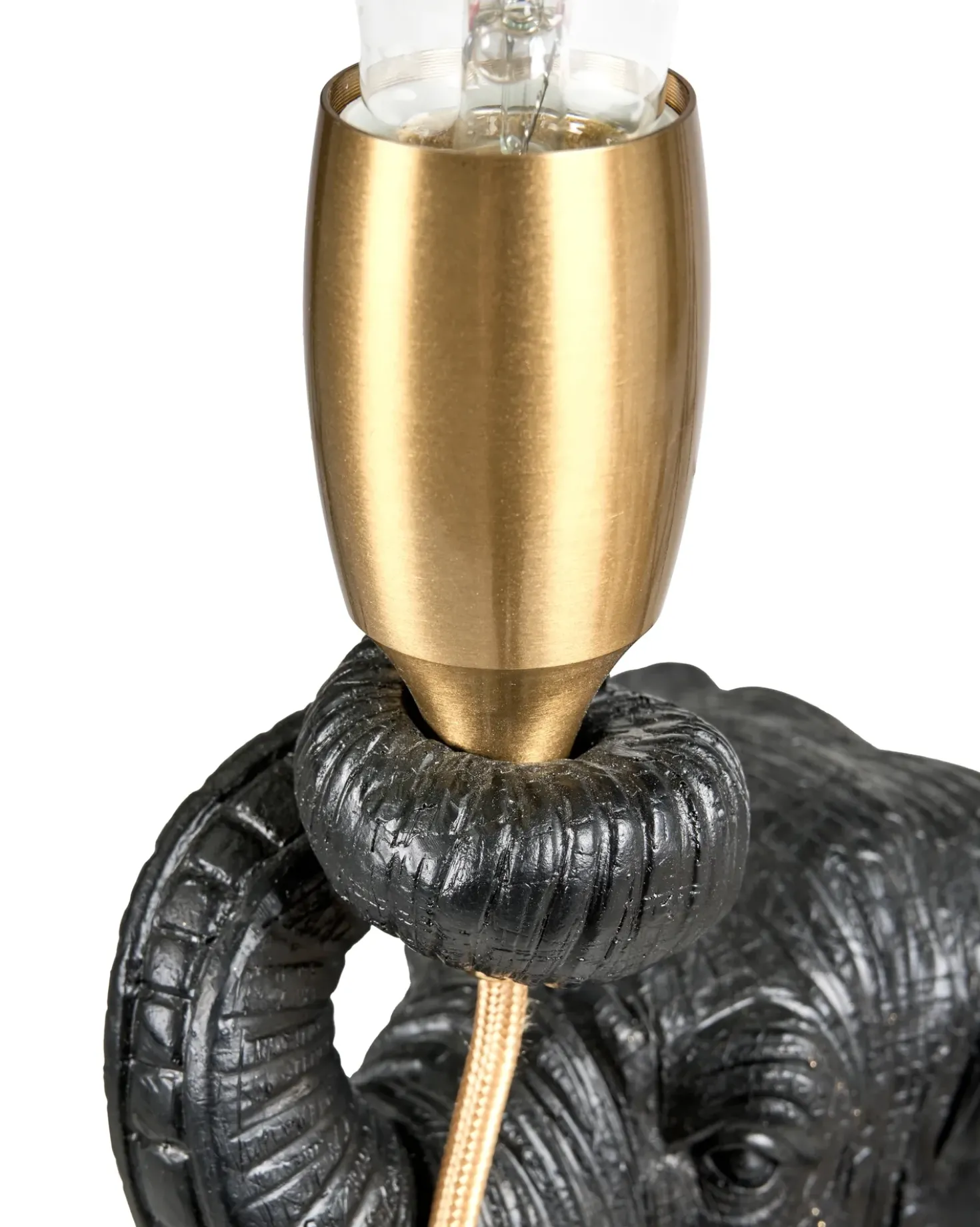 Lampada da tavolo Elefante FORTUNA Nero