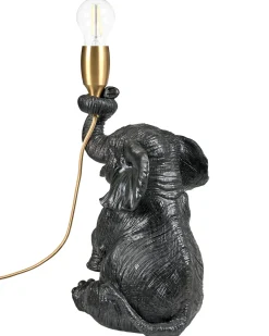 Lampada da tavolo Elefante FORTUNA Nero