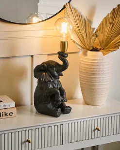 Lampada da tavolo Elefante FORTUNA Nero
