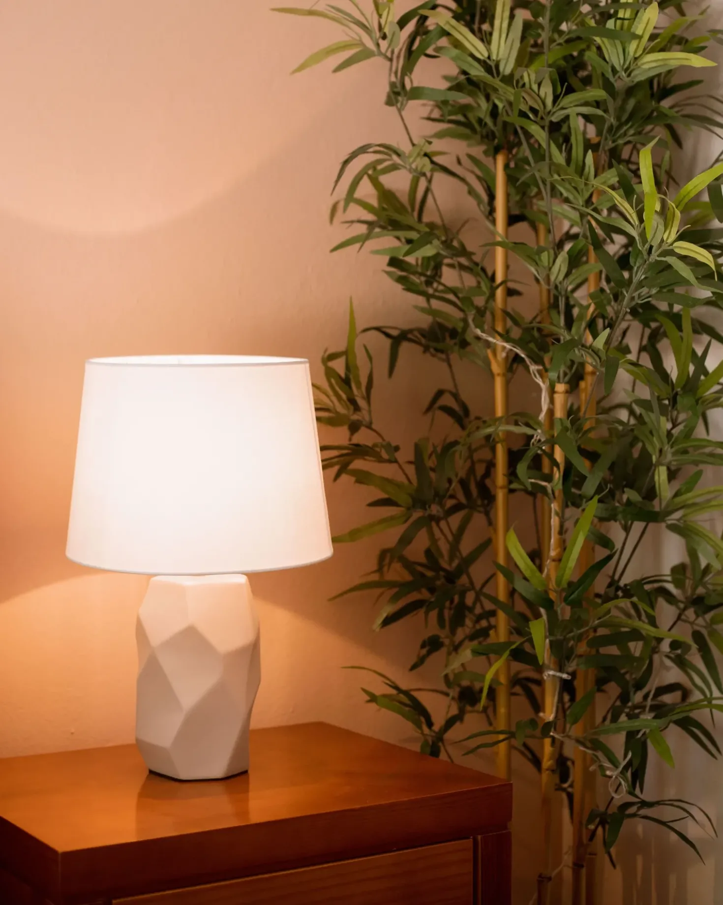 Lampada da tavolo ELIA Ceramica Rosa pastello