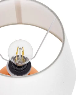 Lampada da tavolo FABILOS Ceramica Arancione