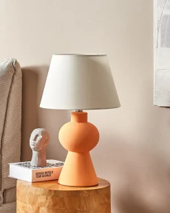 Lampada da tavolo FABILOS Ceramica Arancione