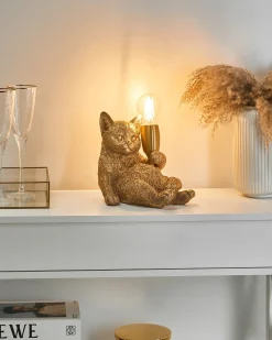 Lampada da tavolo Gatto ZIPPY Oro