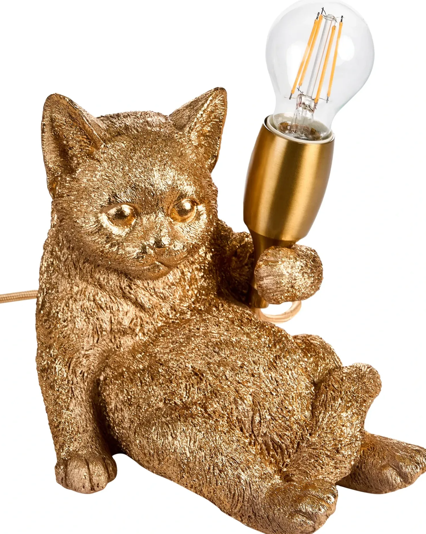 Lampada da tavolo Gatto ZIPPY Oro