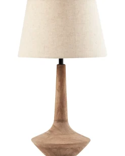 Lampada da tavolo GODAWARI Legno di mango Marrone scuro