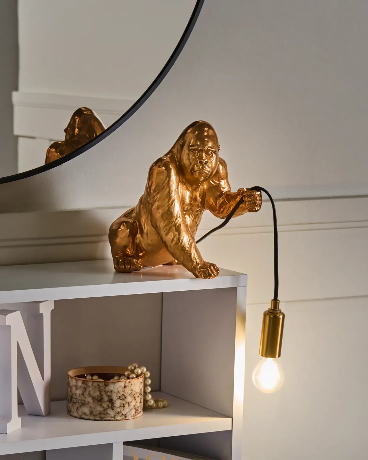 Lampada da tavolo Gorilla HARAMBE Oro