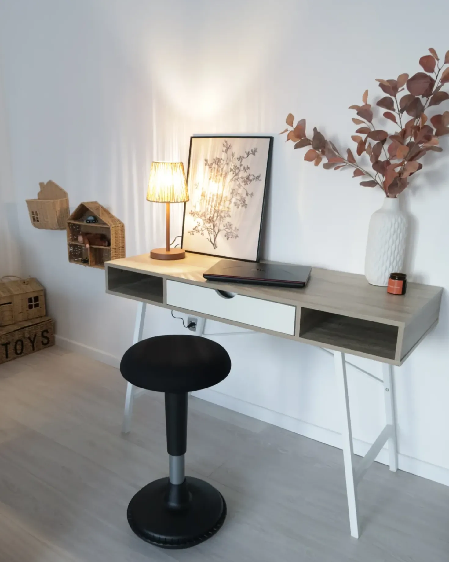 Lampada da tavolo HANGER Metallo Marrone